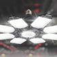 8 Panels LED Foldable Garage Ceiling Light for Workshop Warehouse Lighting