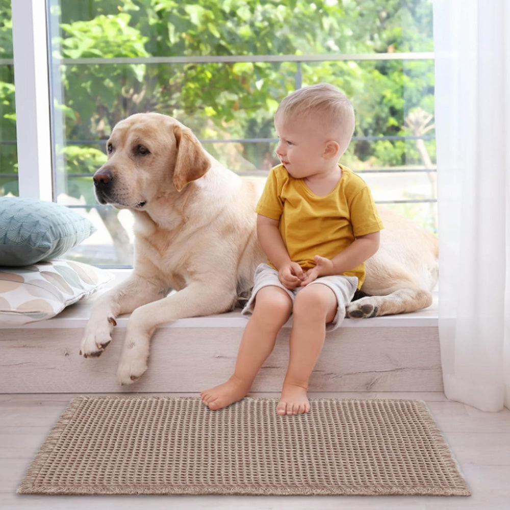 Waffle Bath Mat Cushioned Non Slip Bathroom Rug for Floor Standing Mat