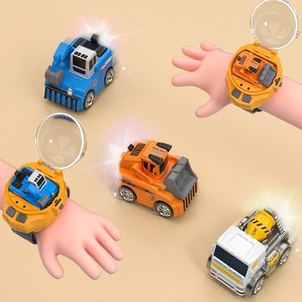 Mini Remote Control Bulldozer Watch Toy with USB Charging