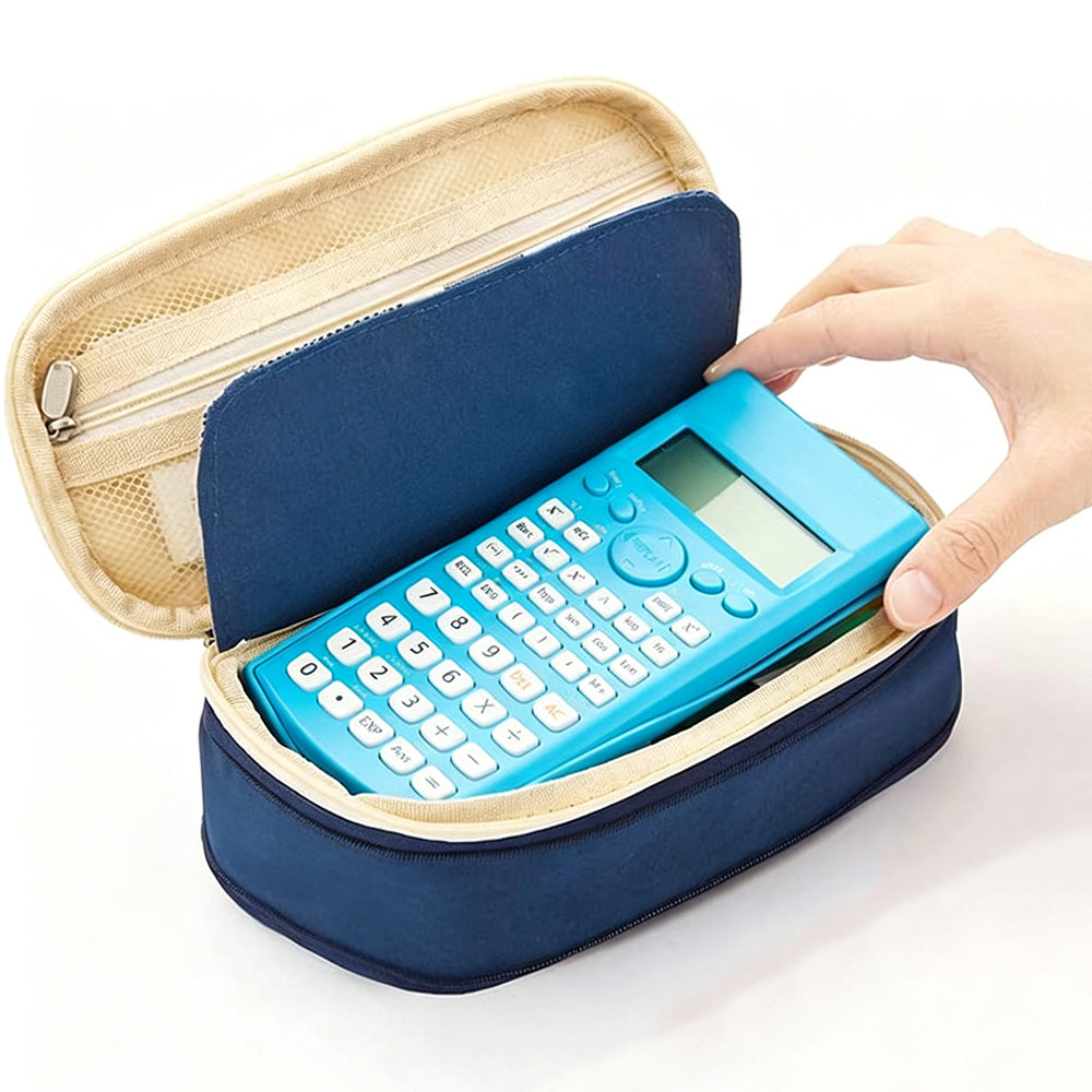 Large Capacity Expandable Zipper Pencil Case