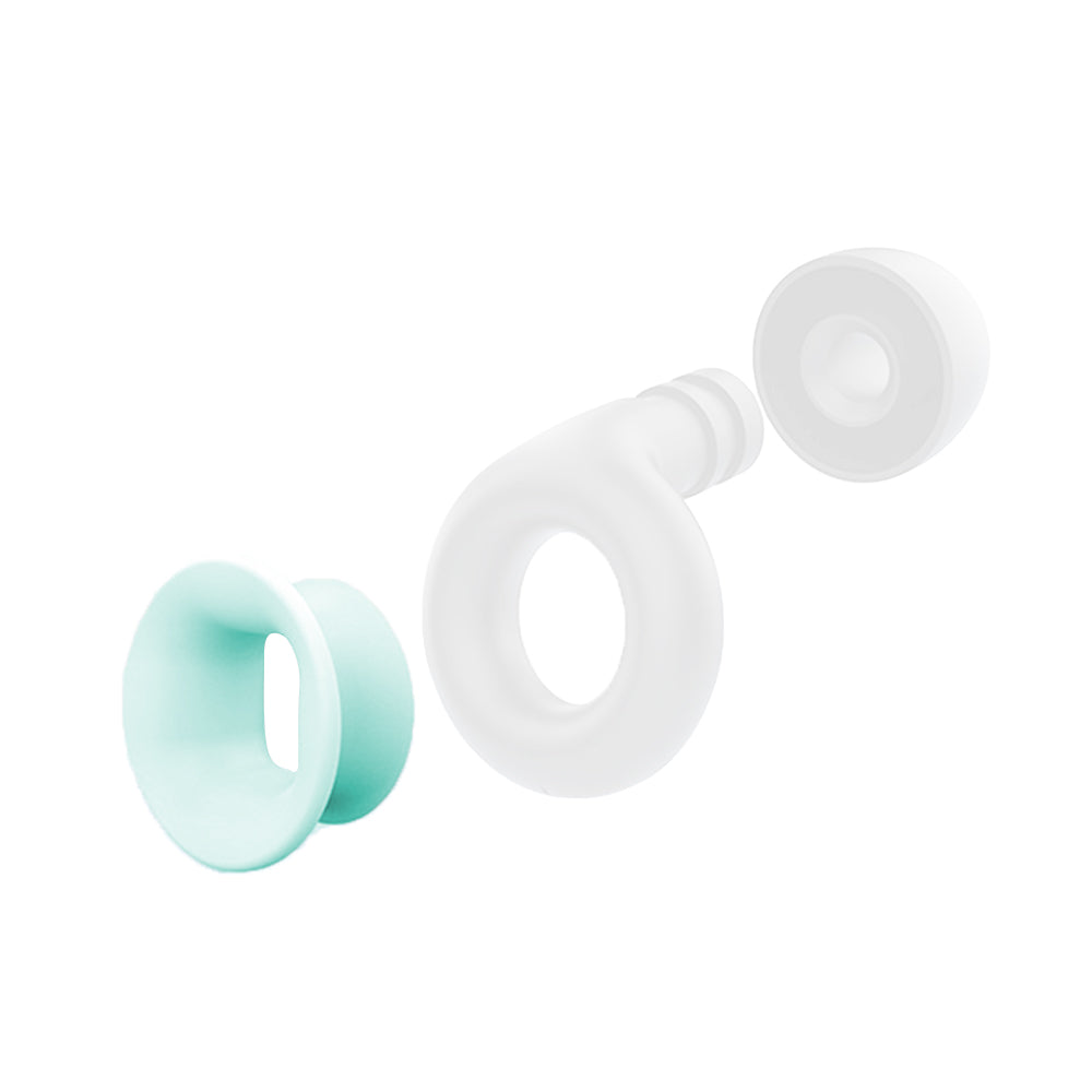 Pair of Reusable Hoop Noise Reduction Earplugs with Storage Box