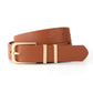 Women PU Leather Waist Belt Gold Pin Buckle Casual Belt for Jeans Dress