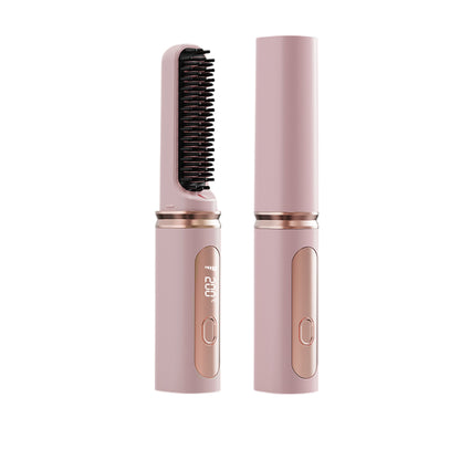 2-in-1 Wireless Hair Straightener Comb with Negative Ion for Home and Travel