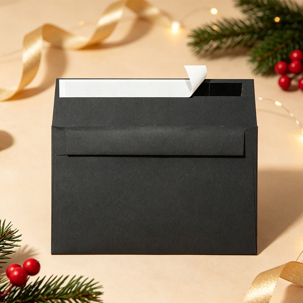50 Pack Thick Kraft Paper Self Adhesive Envelopes for Cards Photos