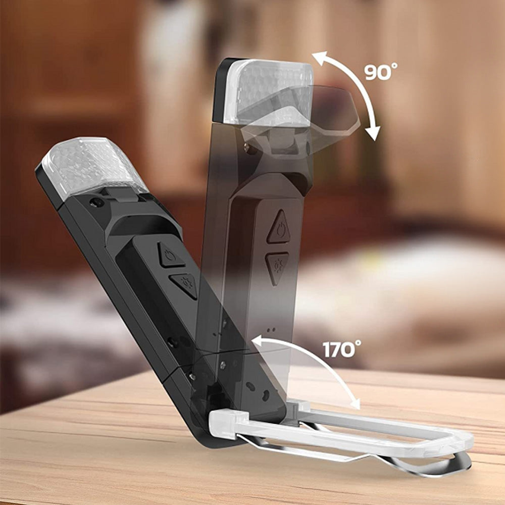 Rechargeable Clip-On Reading Light with Flexible Adjustable Arm
