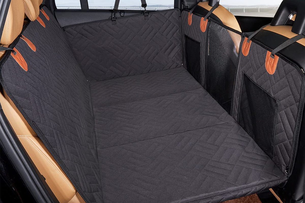 132x158cm Dog Back Seat Extender Water-Resistant Hard Bottom Dog Car Seat Cover