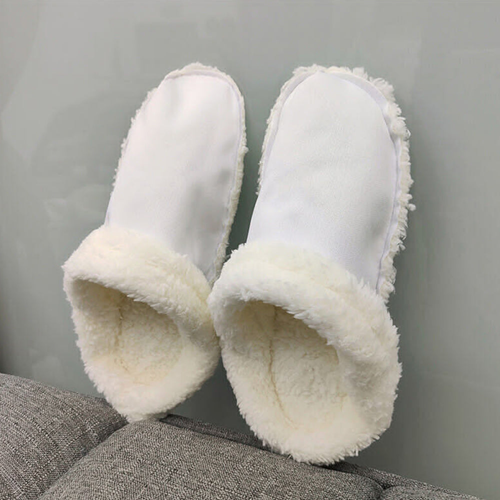 2Pcs Winter Fleeced Liner Insoles for Slipper