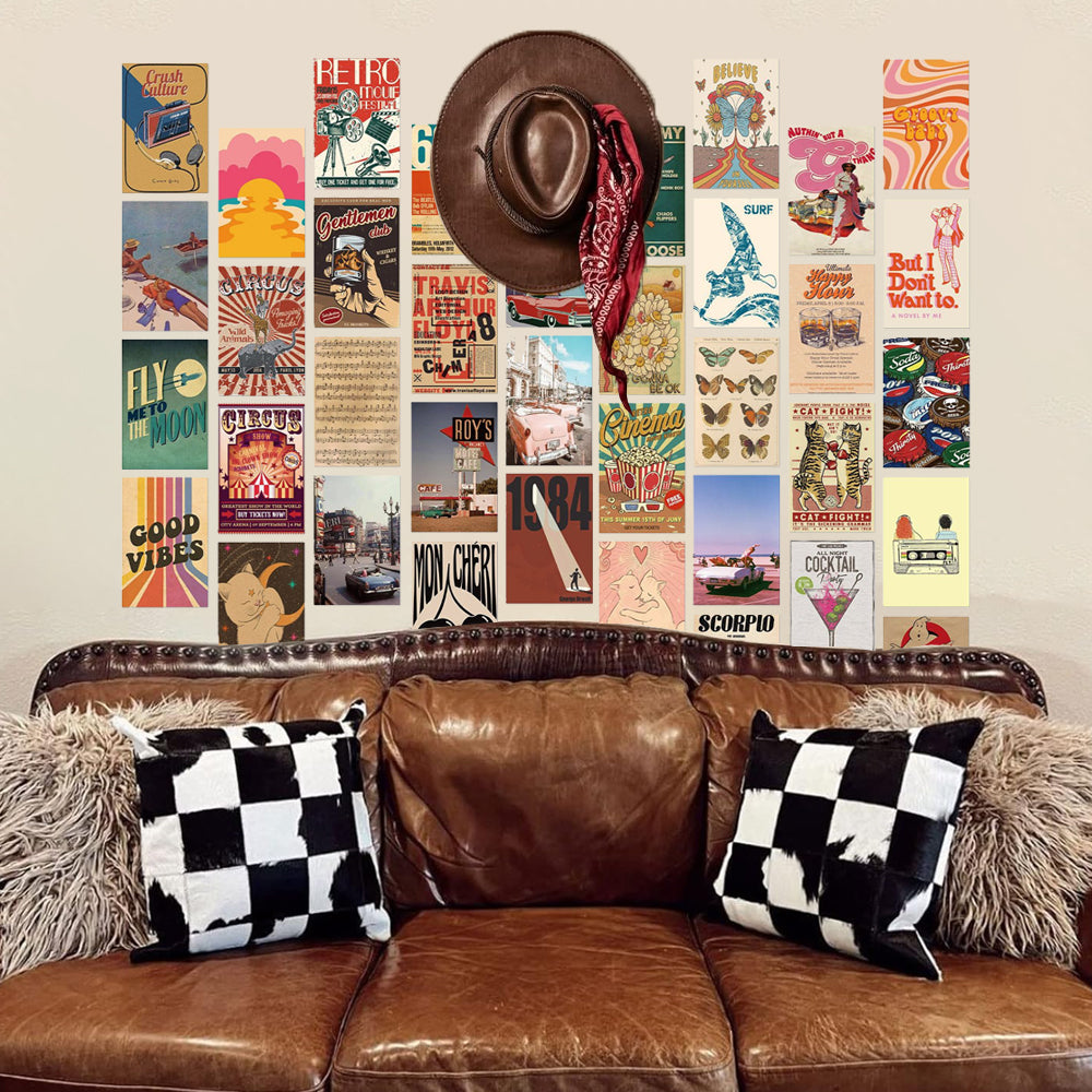 50Pcs Y2k Aesthetic Wallpaper Downtown Girl Room Poster Decor