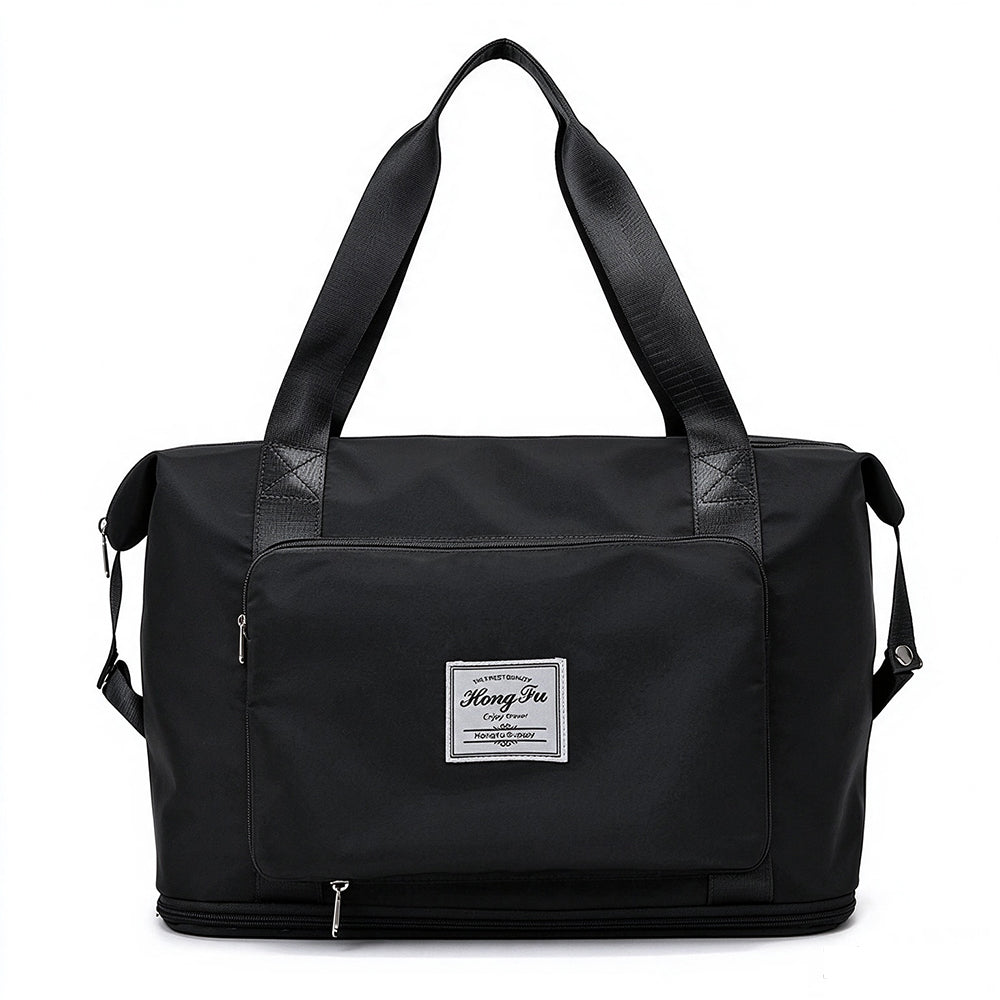 Expandable Travel Duffel Storage Bag for Short Trips and Gym