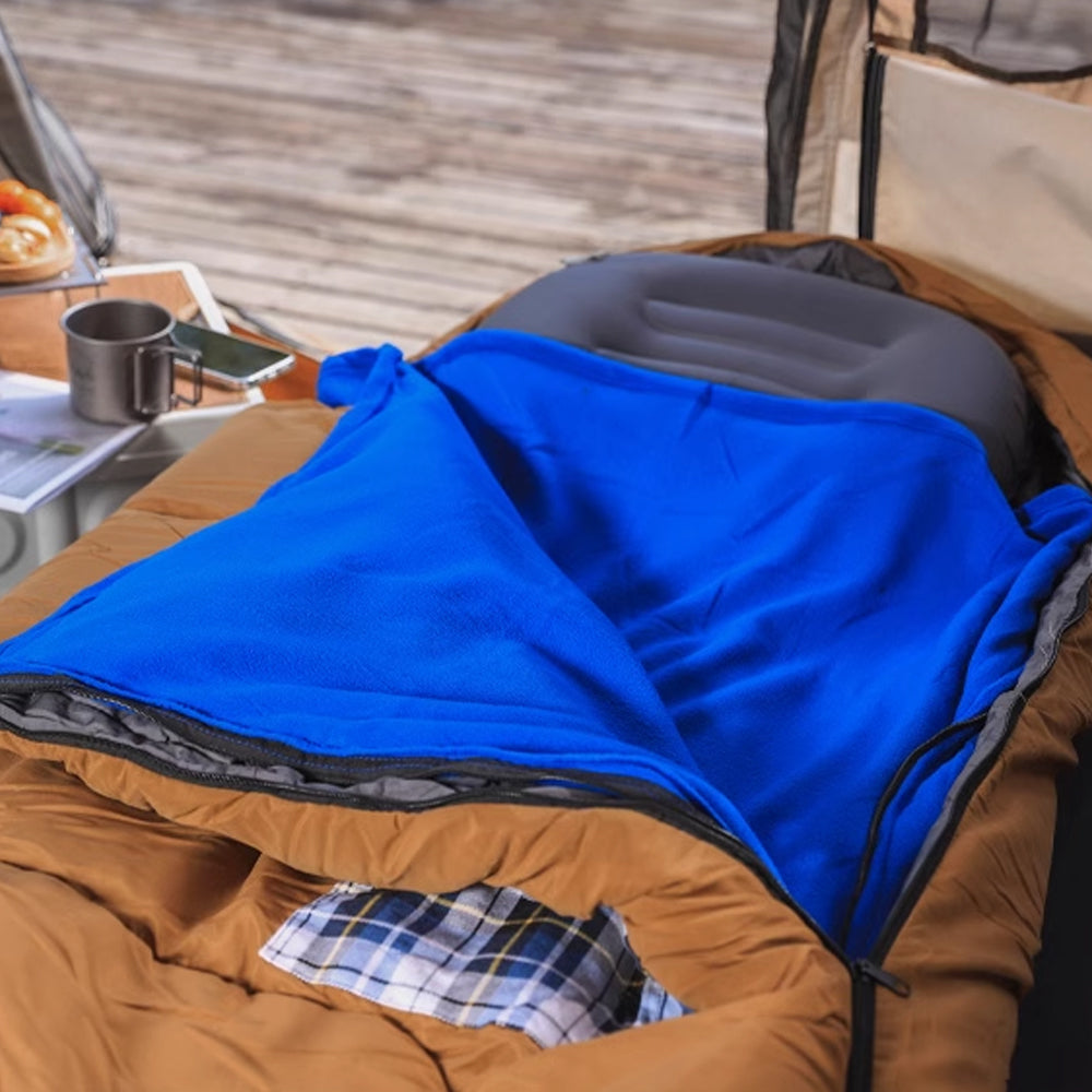 Fleece Sleeping Bag Liner Portable Travel Sleeping Sack Sheet