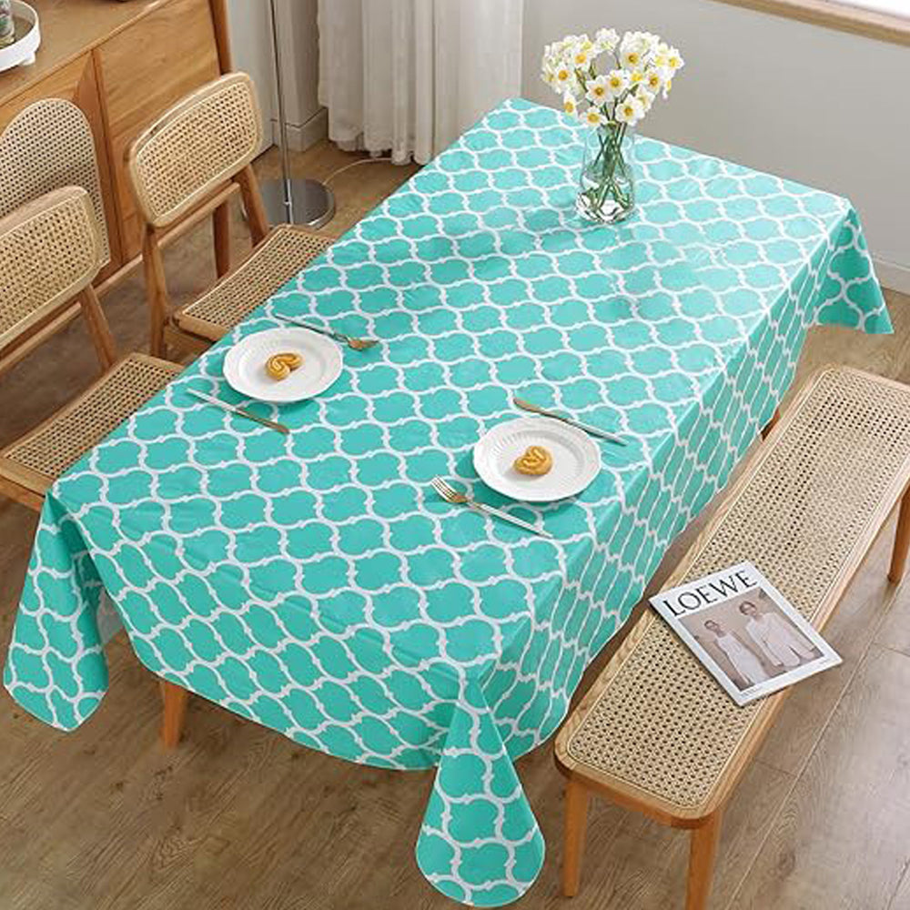 Moroccan Pattern Tablecloth Rectangle Dining Table Cover Christmas Party Decor