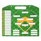 Double Sided Baseball Lineup Coaching Board with Accessories