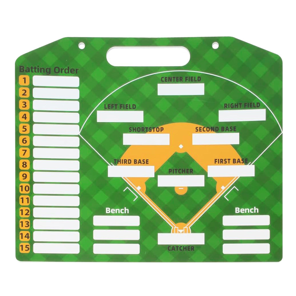 Double Sided Baseball Lineup Coaching Board with Accessories