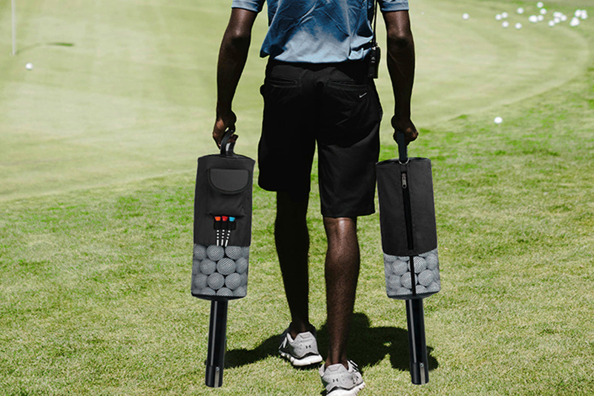 Golf Ball Retriever Portable Pocket Shag Bag Can Hold Up to 70 Balls