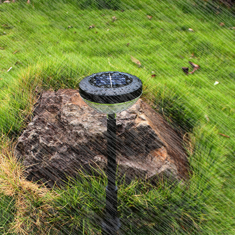 4Pcs Outdoor Water-Resistant Color Changing Solar Lawn Light