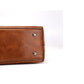 Vintage PU Leather Shoulder Tote Bag with Large Capacity for Women