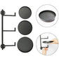 2Pcs Indoor Wall Mount 3-Tier Rotating Metal Plant Stand for Multiple Plants