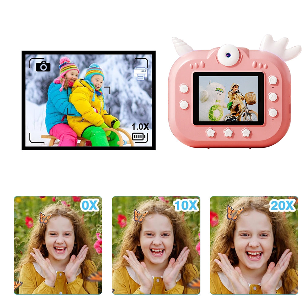 Instant Thermal Paper Print Camera for Kids