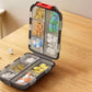 Travel Pill Boxes Pill Organizer 24 Lables 10 Grids Travel Daily Pill Container