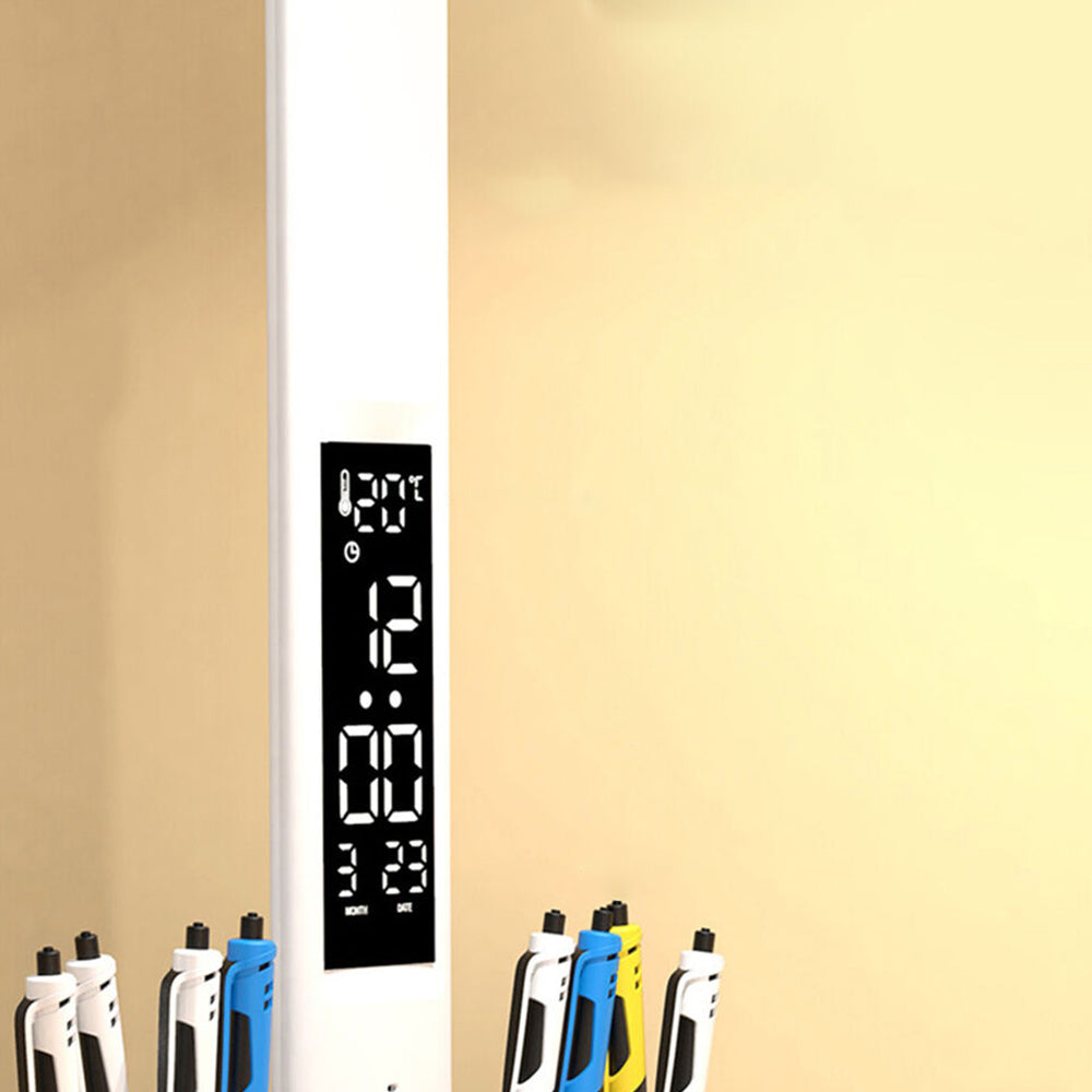 USB Rechargeable Touch LED Dimmable Desk Lamp with Pen Container