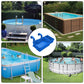 2Pcs Hanging Removable Poolside Storage Basket with Cup Holders