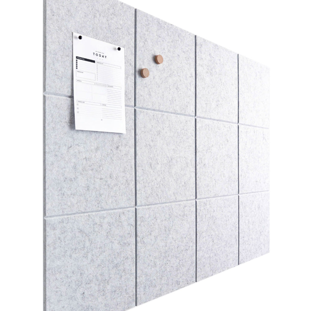 12Pcs Large Felt Bulletin Board Cork Boards for Walls Office Classroom Pin Board