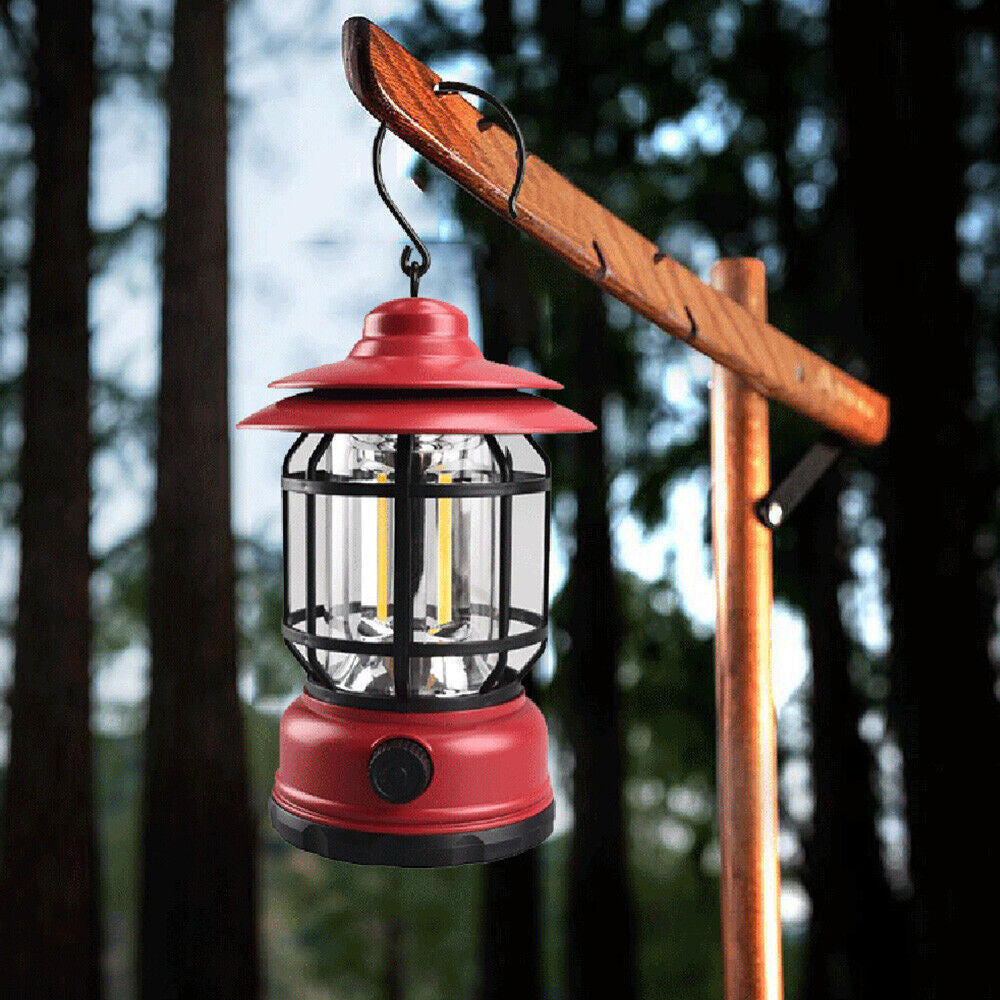 Rechargeable Retro Tent Camping Night Lamp