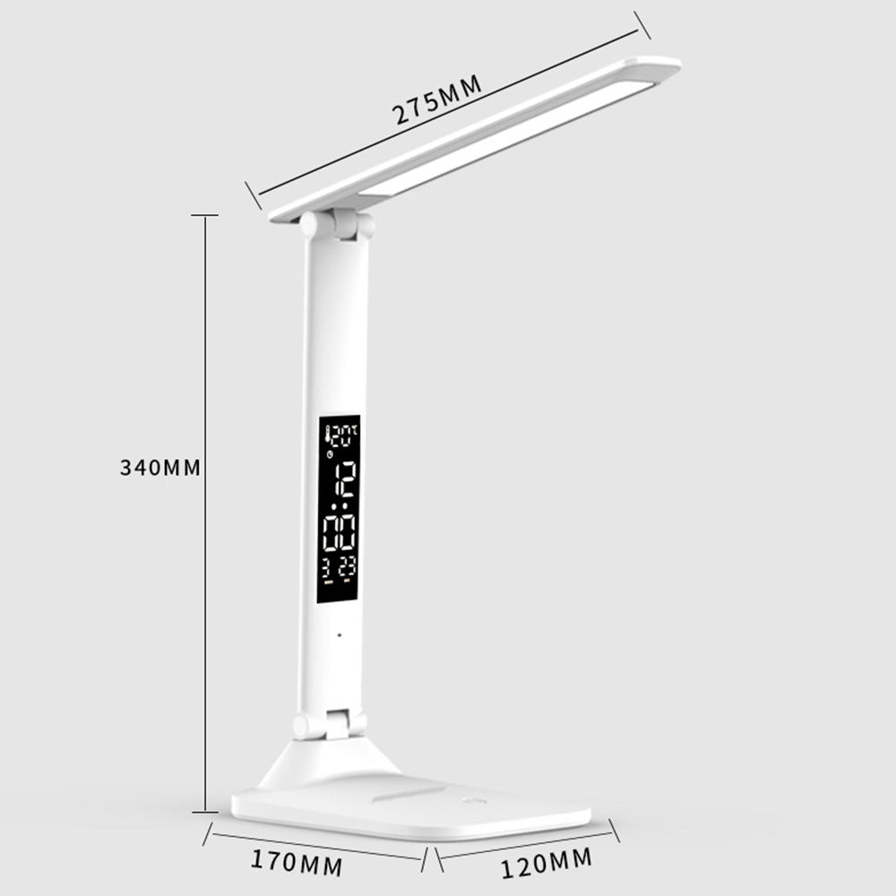 Desk Lamp For Home Office With LCD Display Rechargeable Portable