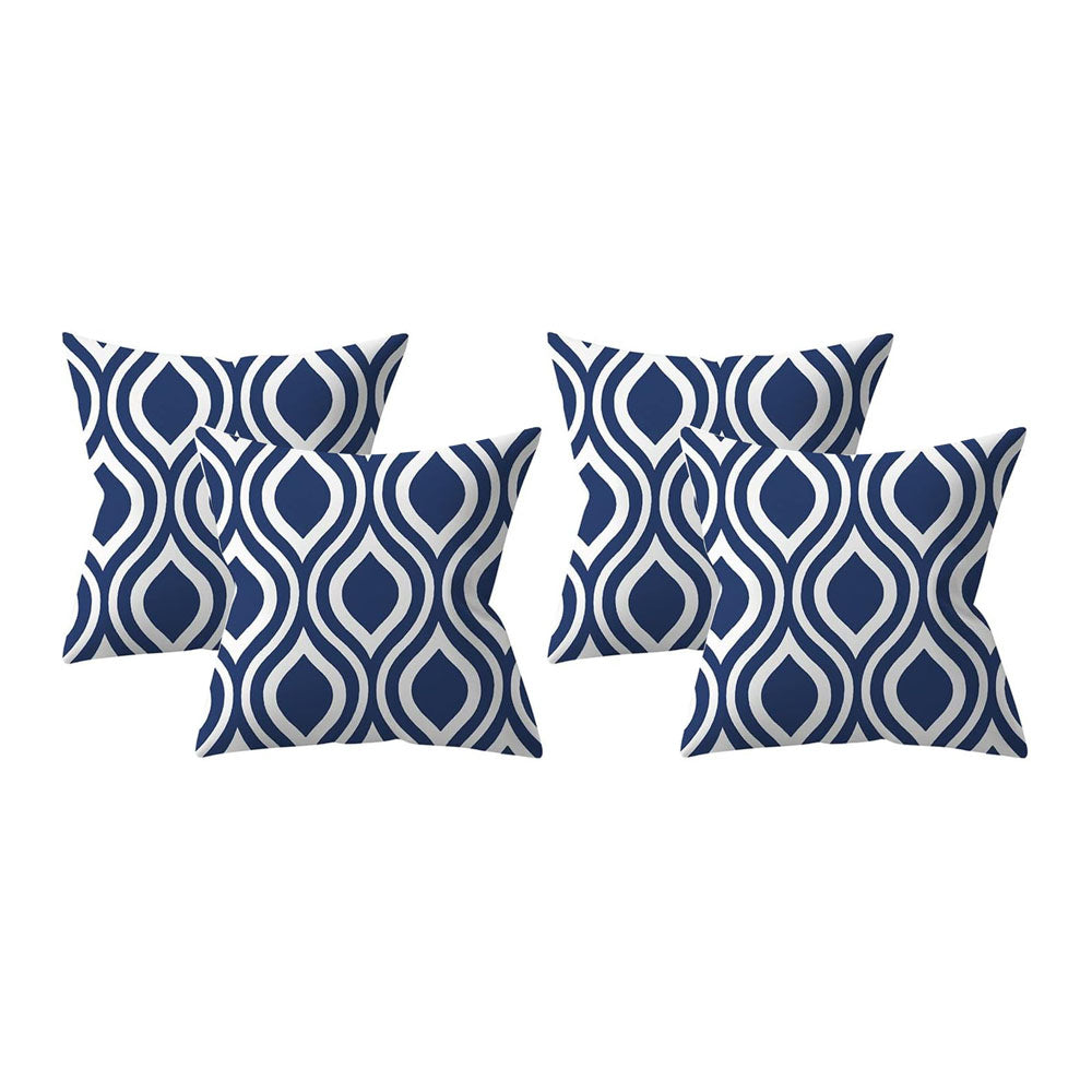 4Pcs 45X45cm Throw Pillow Cover Geometric Printed Throw Sofa Cushion Cases