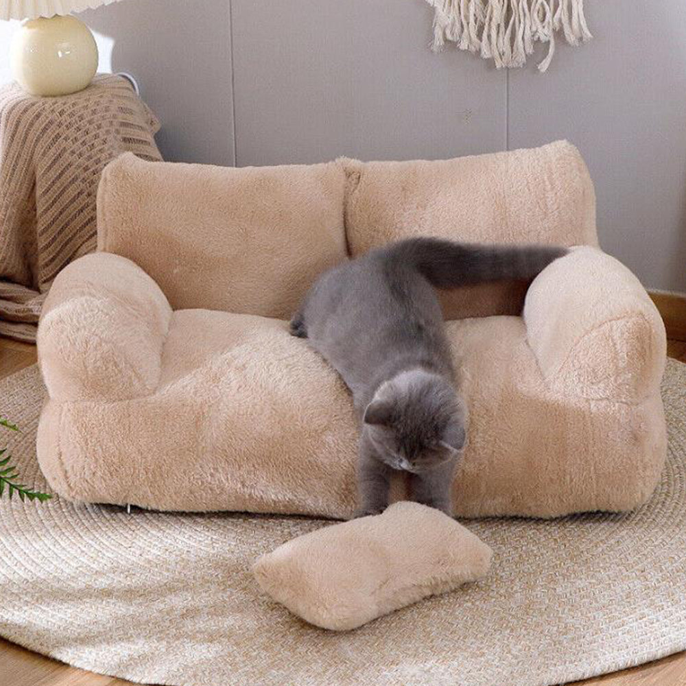 Pet Plush Couch Bed