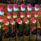 Solar Tulips Flower Light Water-resistant LED Lamp for Garden Patio Yard