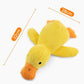 Yellow Stuffed Duck Dog Chew Toys Dogs Teeth Cleaning