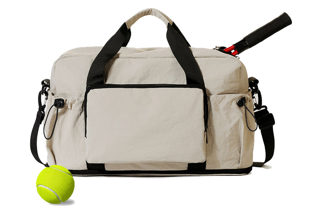 Expandable Travel Duffel Bag Gym Bag with Wet Dry Compartment