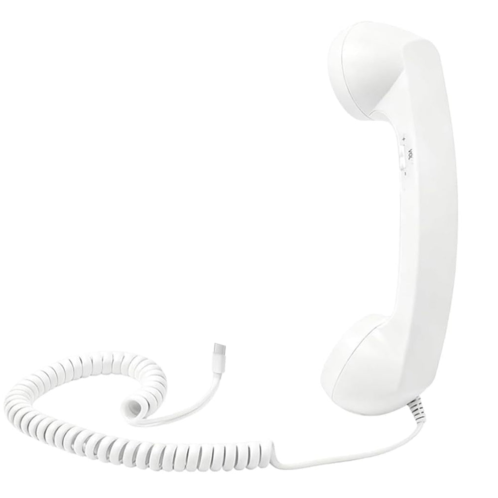 Retro Type C Wired Phone Handset with Microphone for Phones Computers