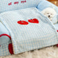Pet Blanket U-Shaped Pillow Set Sherpa Fleece Warm Pet Throw Blanket Bed Mat for Dog Cat