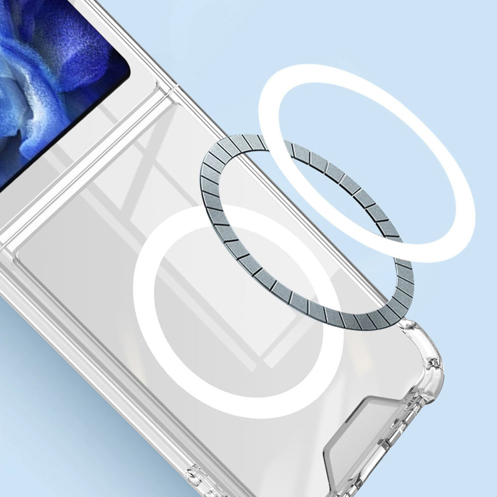 Shockproof Clear Cover for Samsung Galaxy Z Flip5/Flip6 5G Phone Case