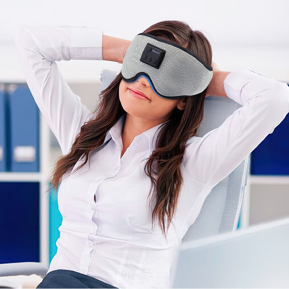 2Pcs Bluetooth Sleeping Headphone 3D Eye Mask Wireless Sleeping Eye Mask