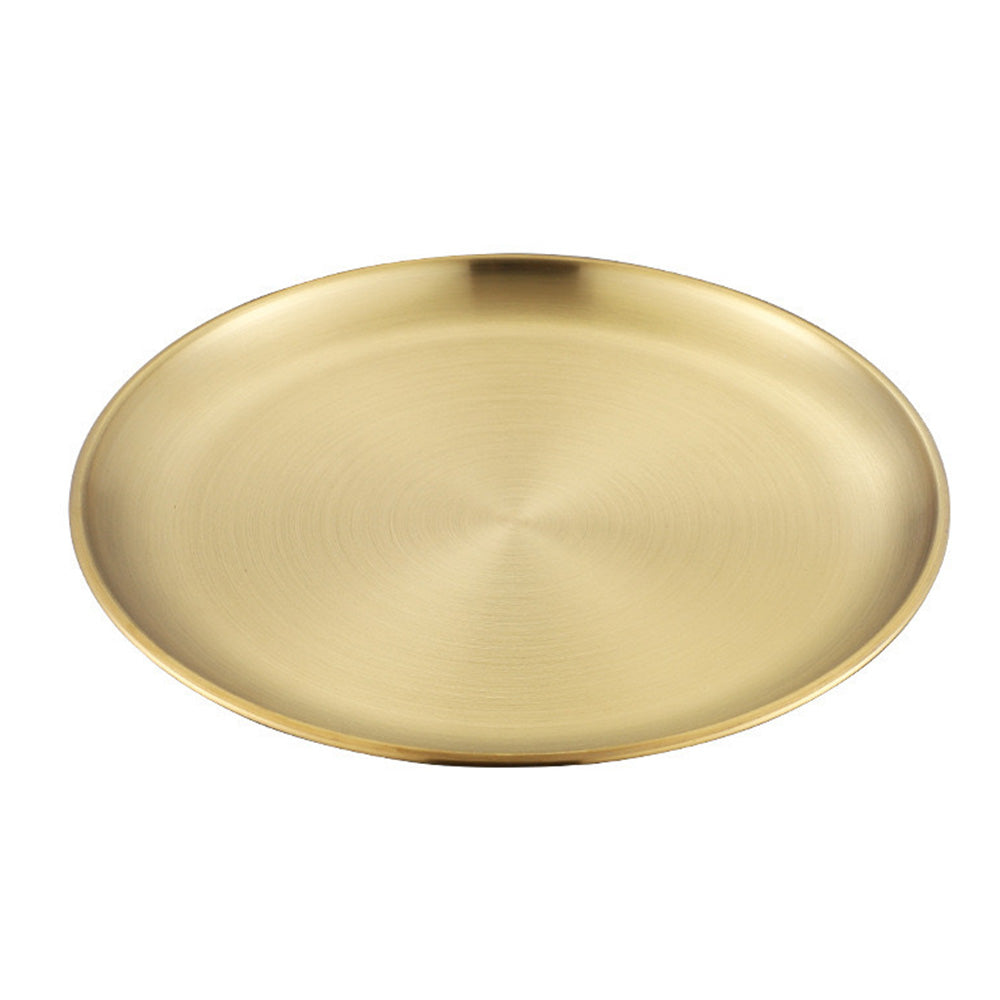 4Pcs Stainless Steel Pet Bowls Durable Shallow Pet Feeding Dishes for Cats Dogs-Gold