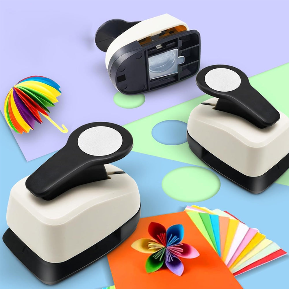 3Pcs Circle Punch Set Circle Cutter Hole Punch for Arts Cardmaking Craft Scrapbooking