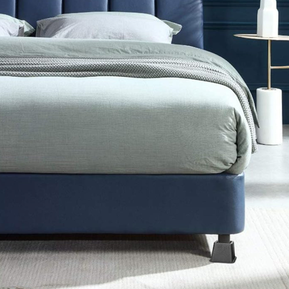 Set of 4 Risers Heavy Duty Bed Chair Risers Feet Leg Lift Furniture Extra Raiser Stand