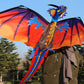 2X Outdoor Colorful 3D Dragon Flying Kite with 100m Tail Line 1.4m