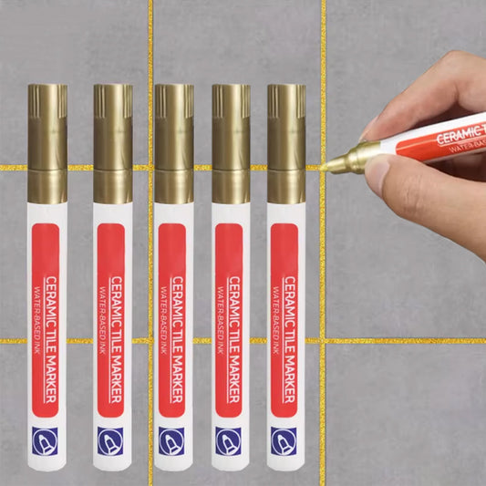 5Pcs Tile Grout Pens Water Resistance for Bathroom Floor Wall Gap Color Repair