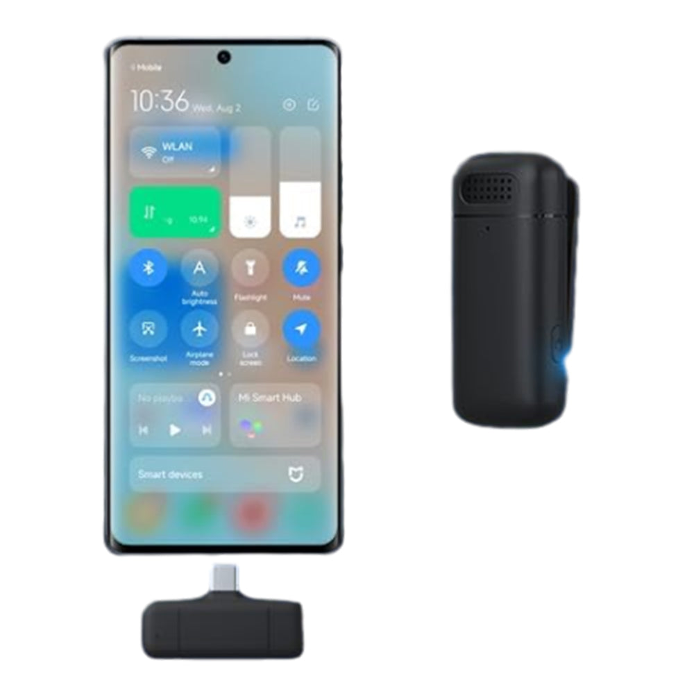 2-In-1 Type-C 2.4G Wireless Lavalier Microphone with Charging Case