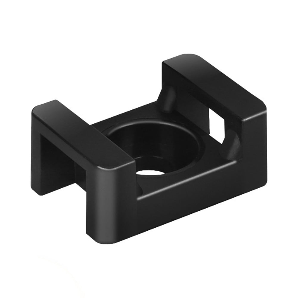 500 PCS Cable Tie Base Nylon Saddle Mount for Wire Management-Black