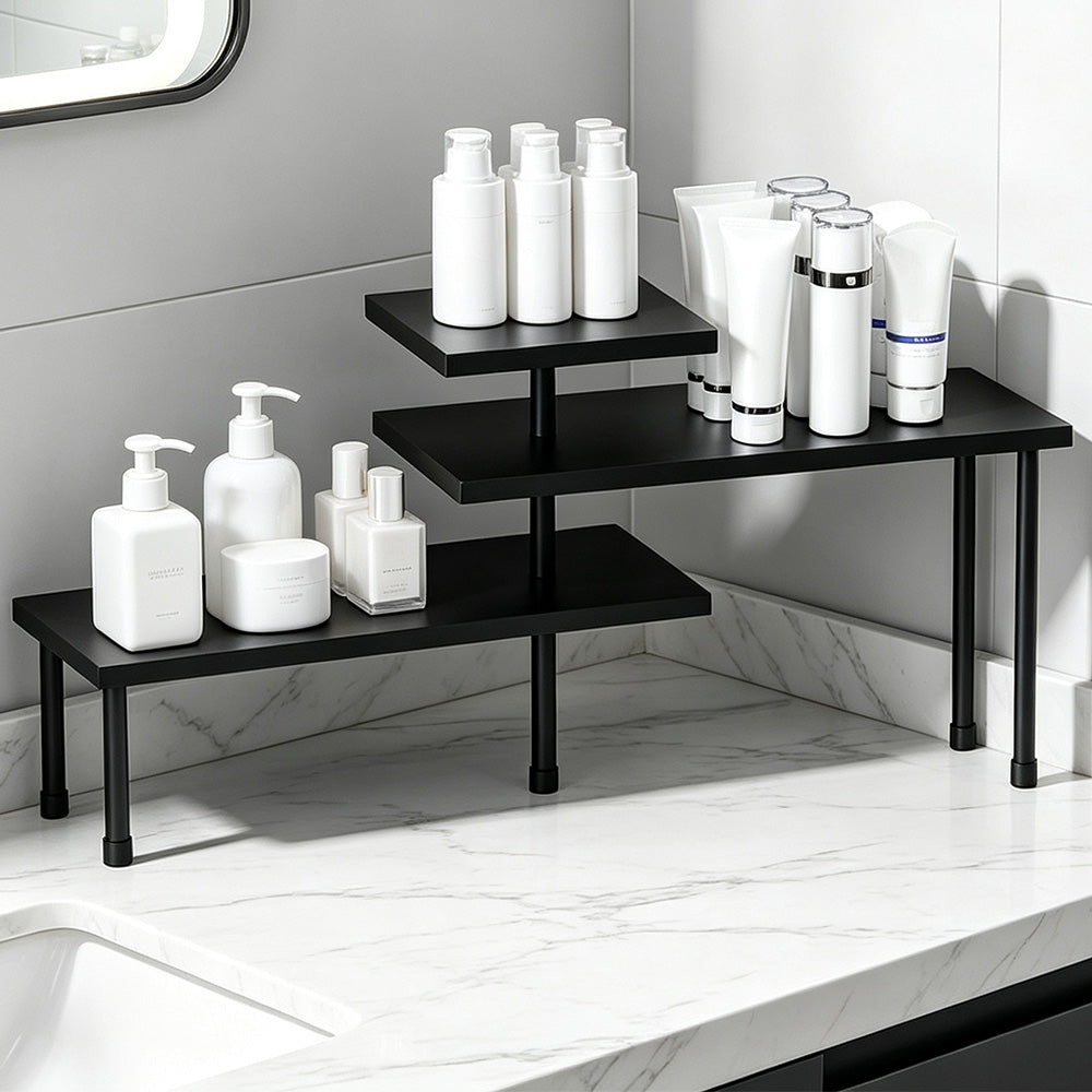 3 Tier Foldable Corner Countertop Storage Shelf