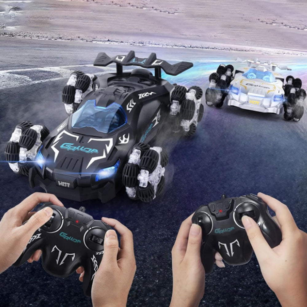 LED RC Car with Spray Off Road Drift Toy Remote Control Hand Gesture Sensing Stunt Buggy