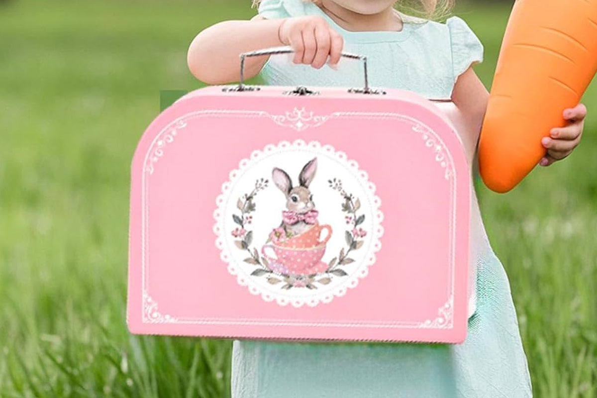 Pretend Play Tea Party Set with Dessert and Carrying Case for Role Play