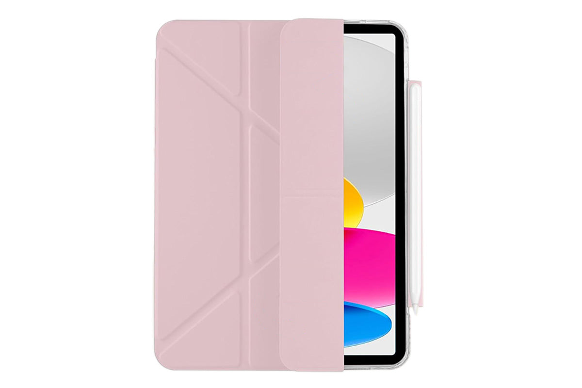 Anti-Bending PC Tablet Case with Multi-Angle Stand Pencil Holder for iPad
