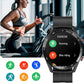 Bluetooth Smart Watch Sleep ECG Monitoring Sport Tracker-with 1 Steel Strap and 1 TPU Strap