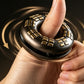 Vintage Brass Meditation Hand Bell Rotating Stress Relief Fidget Spinner Ring Hand Toy for Aldults